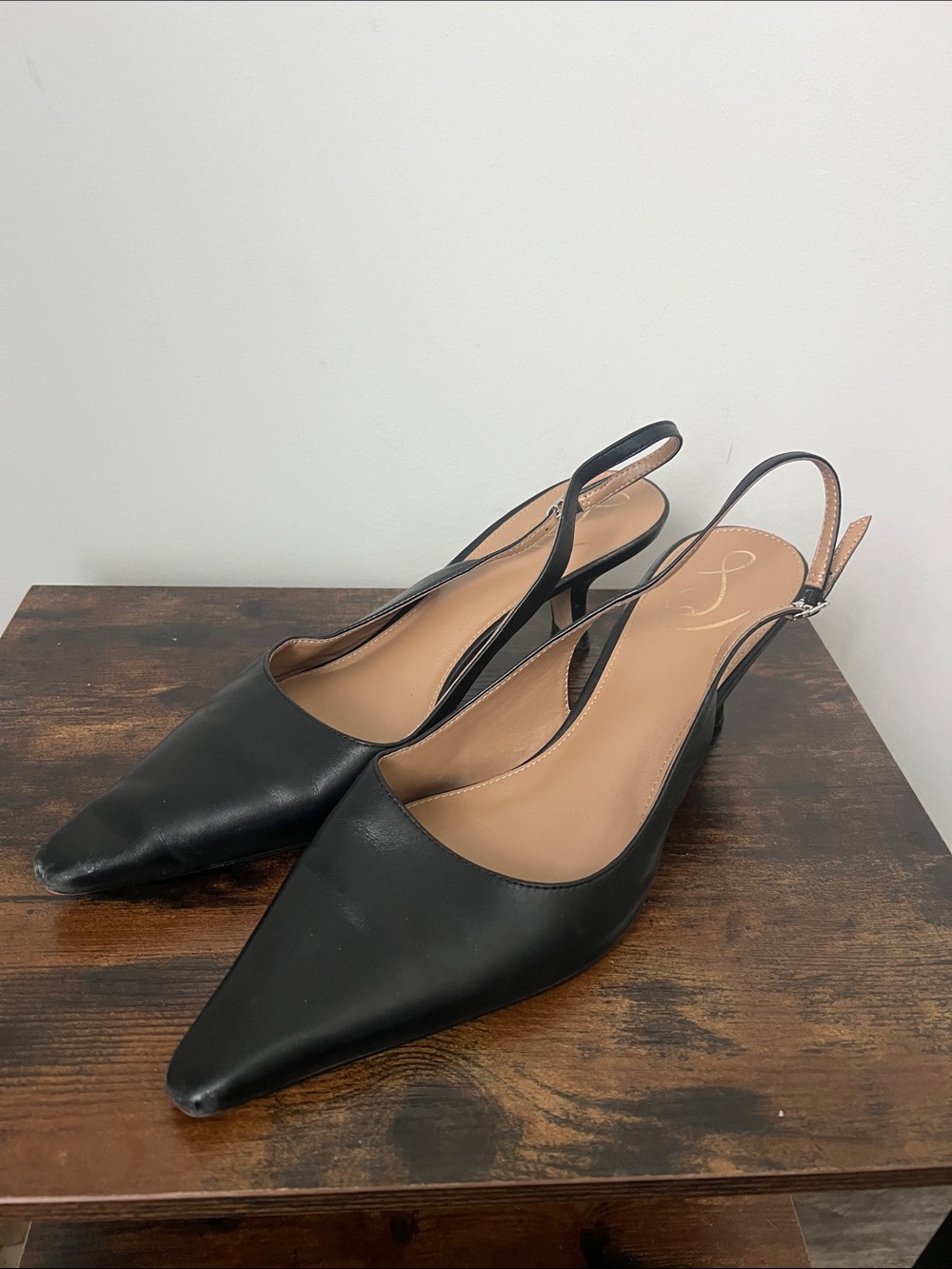 Sam Edelman Black Slingback Kitten Heels 10.5 ♣️